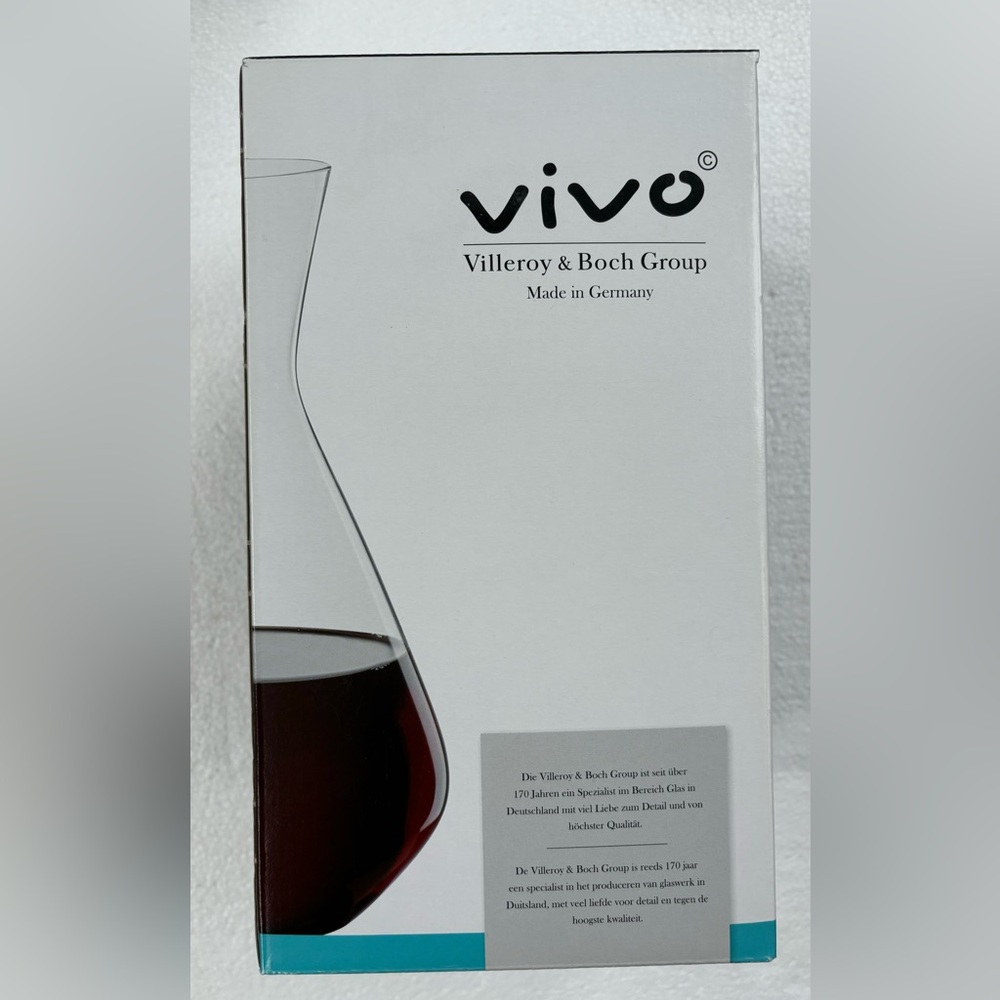 🍷🍷NEW Villeroy & Boch GERMANY VivoWINE / WATER Chrystalline Glass DECANTER 🍷🍷